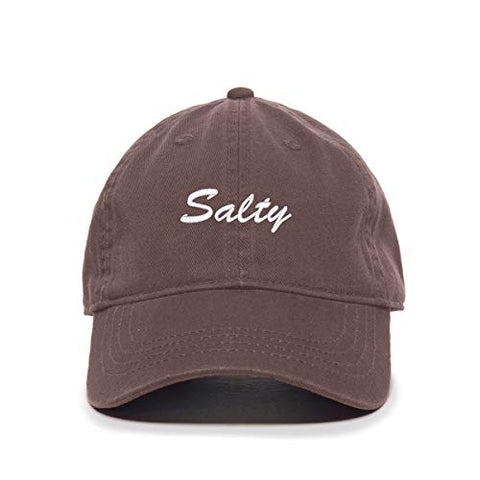 Salty Baseball Cap Embroidered Cotton Adjustable Dad Hat