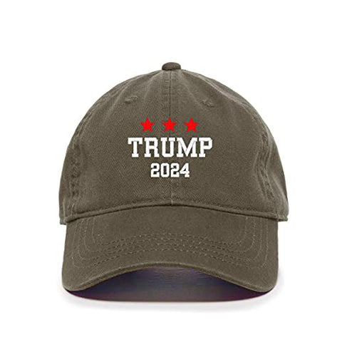 Trump 2024 Baseball Cap Embroidered Cotton Adjustable Dad Hat