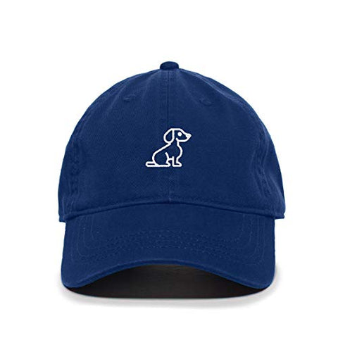 Dog Baseball Cap Embroidered Cotton Adjustable Dad Hat