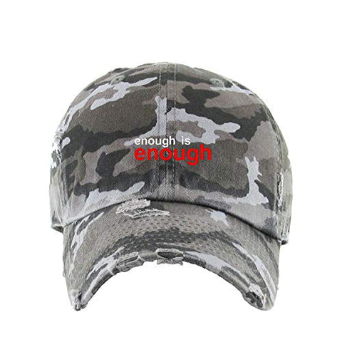 BLM Enough is Enough Vintage Baseball Cap Embroidered Cotton Adjustable Distressed Dad Hat