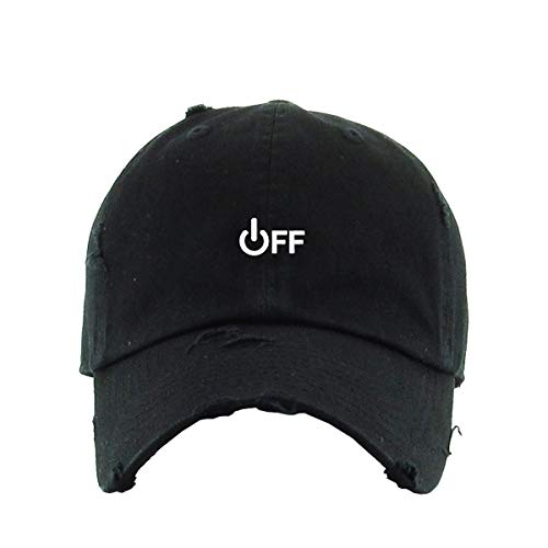 Off Sign Vintage Baseball Cap Embroidered Cotton Adjustable Distressed Dad Hat