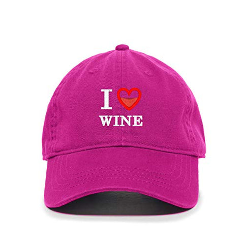 I Love Vine Baseball Cap Embroidered Cotton Adjustable Dad Hat