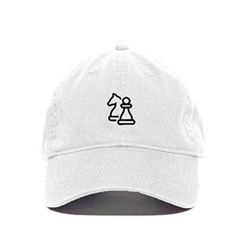 Chess Baseball Cap Embroidered Cotton Adjustable Dad Hat