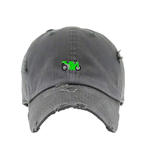 Sport Motorcycle Vintage Baseball Cap Embroidered Cotton Adjustable Distressed Dad Hat