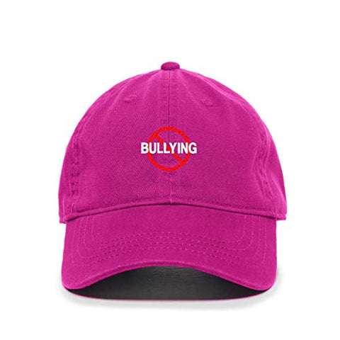 No Bullying Baseball Cap Embroidered Cotton Adjustable Dad Hat