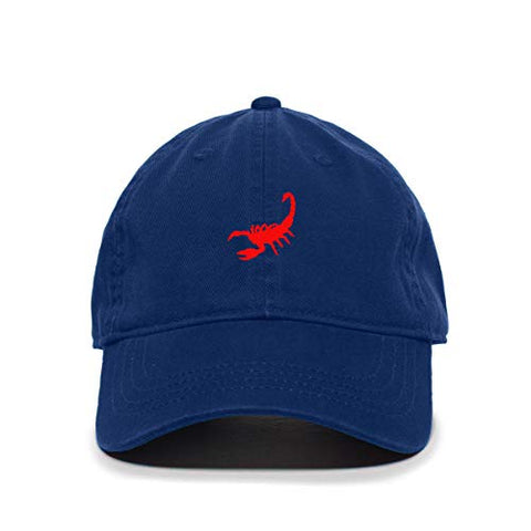 Scorpion Baseball Cap Embroidered Cotton Adjustable Dad Hat