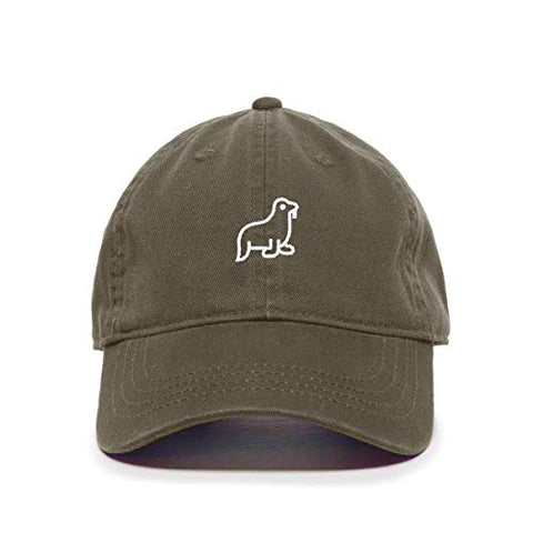 Walrus Baseball Cap Embroidered Cotton Adjustable Dad Hat