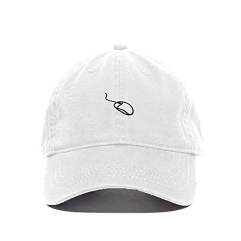 Computer Mouse Baseball Cap Embroidered Cotton Adjustable Dad Hat