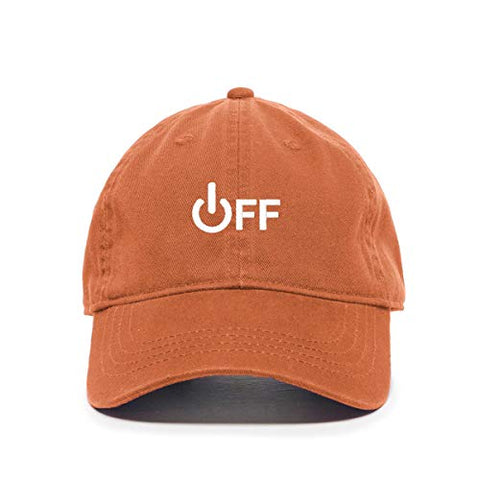 Off Sign Baseball Cap Embroidered Cotton Adjustable Dad Hat