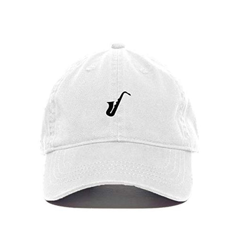 Saxophone Baseball Cap Embroidered Cotton Adjustable Dad Hat