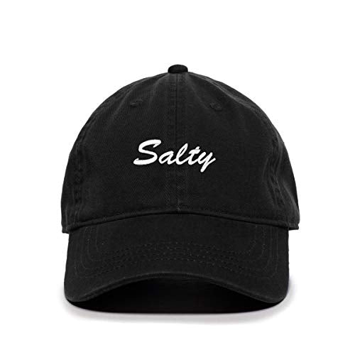 Salty Baseball Cap Embroidered Cotton Adjustable Dad Hat