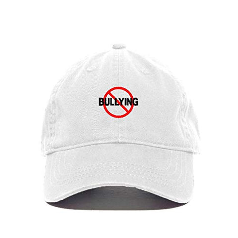 No Bullying Baseball Cap Embroidered Cotton Adjustable Dad Hat