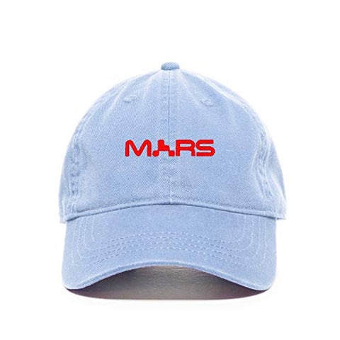 Mars NASA Logo Baseball Cap Embroidered Cotton Adjustable Dad Hat