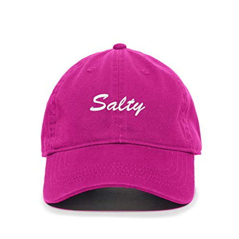 Salty Baseball Cap Embroidered Cotton Adjustable Dad Hat