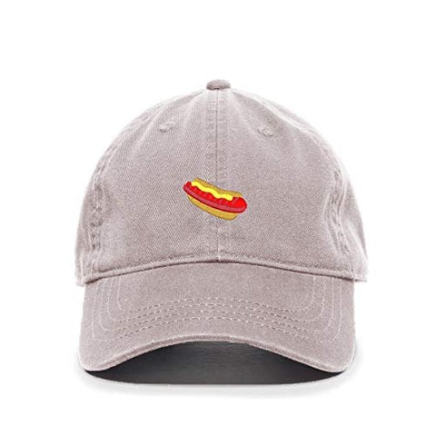 Hotdog Sandwich Baseball Cap Embroidered Cotton Adjustable Dad Hat