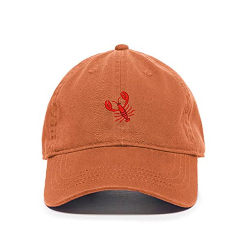 Lobster Baseball Cap Embroidered Cotton Adjustable Dad Hat