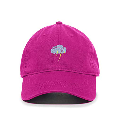 Storm Cloud Baseball Cap Embroidered Cotton Adjustable Dad Hat