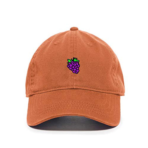 Grape Baseball Cap Embroidered Cotton Adjustable Dad Hat