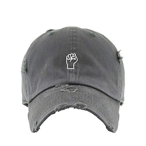 Fist BLM Vintage Baseball Cap Embroidered Cotton Adjustable Distressed Dad Hat