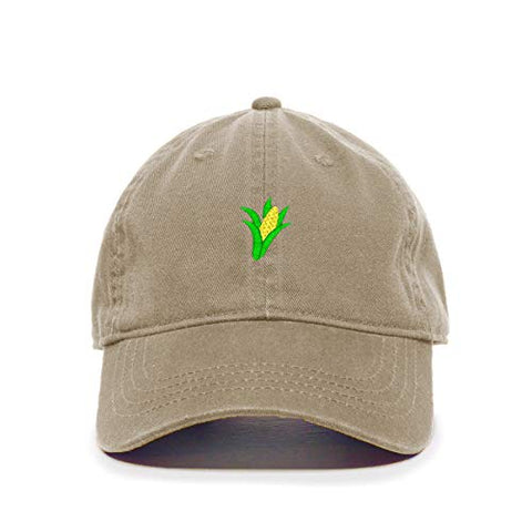 Corn Baseball Cap Embroidered Cotton Adjustable Dad Hat