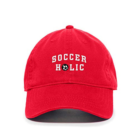 Soccer Holic Baseball Cap Embroidered Cotton Adjustable Dad Hat