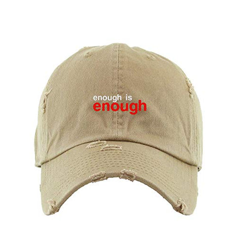 BLM Enough is Enough Vintage Baseball Cap Embroidered Cotton Adjustable Distressed Dad Hat