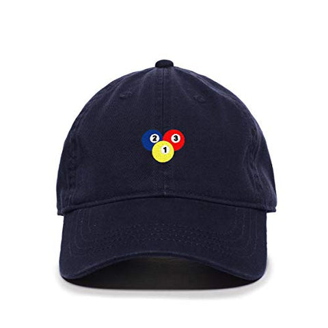Billiard Balls Baseball Cap Embroidered Cotton Adjustable Dad Hat