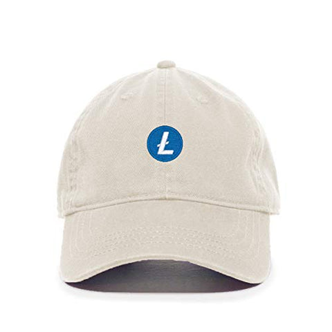 Litecoin Cryptocurrency Baseball Cap Embroidered Cotton Adjustable Dad Hat