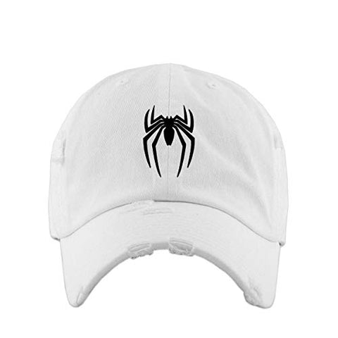 Spider Dad Vintage Baseball Cap Embroidered Cotton Adjustable Distressed Dad Hat