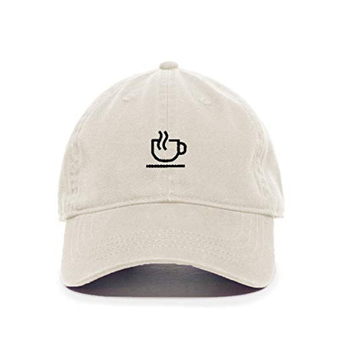 Cup of Coffee Baseball Cap Embroidered Cotton Adjustable Dad Hat