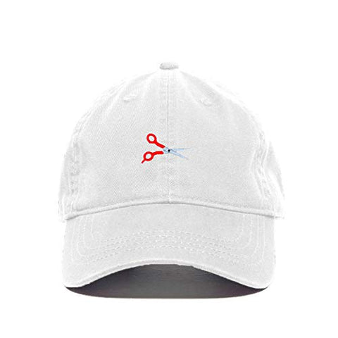 Scissor Baseball Cap Embroidered Cotton Adjustable Dad Hat