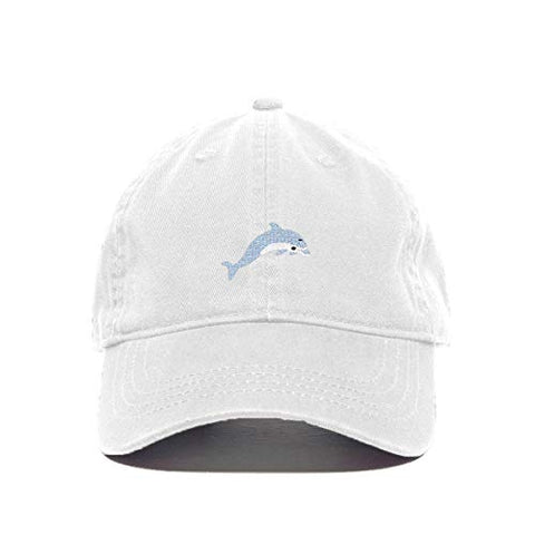 Dolphin Baseball Cap Embroidered Cotton Adjustable Dad Hat