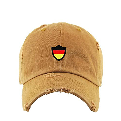 Germany Deutschland Flag Vintage Baseball Cap Embroidered Cotton Adjustable Distressed Dad Hat