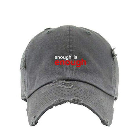 BLM Enough is Enough Vintage Baseball Cap Embroidered Cotton Adjustable Distressed Dad Hat