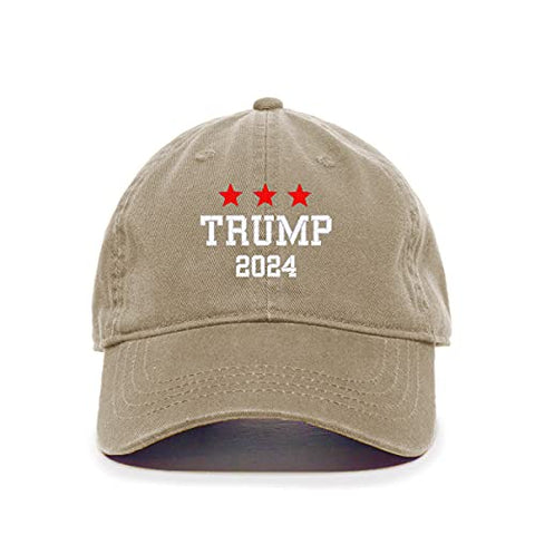 Trump 2024 Baseball Cap Embroidered Cotton Adjustable Dad Hat