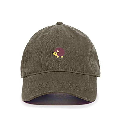 Hedgehog Baseball Cap Embroidered Cotton Adjustable Dad Hat