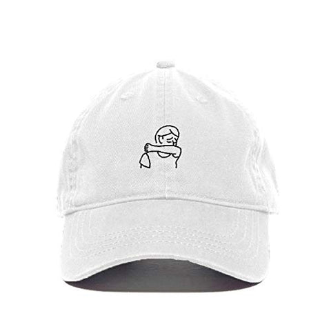 Coughing Guy Baseball Cap Embroidered Cotton Adjustable Dad Hat