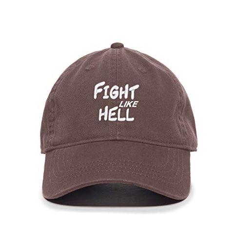 Fight Like Hell Baseball Cap Embroidered Cotton Adjustable Dad Hat