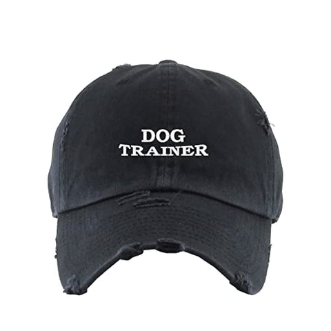 Dog Trainer Vintage Baseball Cap Embroidered Cotton Adjustable Distressed Dad Hat