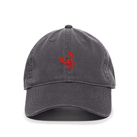 Lobster Baseball Cap Embroidered Cotton Adjustable Dad Hat