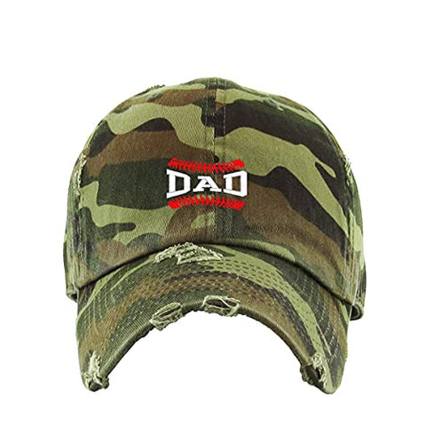 Baseball Dad Vintage Baseball Cap Embroidered Cotton Adjustable Distressed Dad Hat