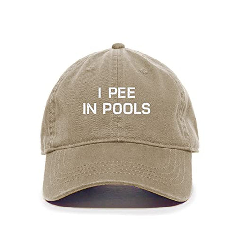 I Pee in Pools Baseball Cap Embroidered Cotton Adjustable Dad Hat