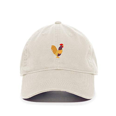 Rooster Baseball Cap Embroidered Cotton Adjustable Dad Hat