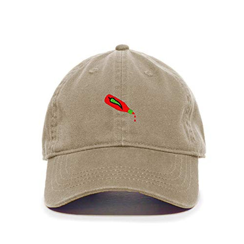 Hot Sauce Bottle Baseball Cap Embroidered Cotton Adjustable Dad Hat