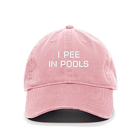 I Pee in Pools Baseball Cap Embroidered Cotton Adjustable Dad Hat