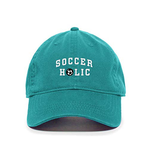 Soccer Holic Baseball Cap Embroidered Cotton Adjustable Dad Hat