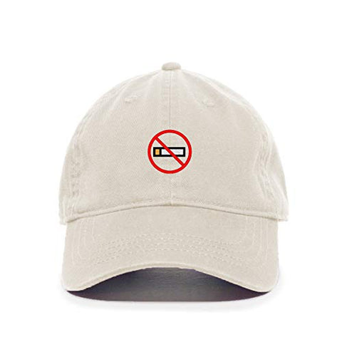 No Smoking Baseball Cap Embroidered Cotton Adjustable Dad Hat