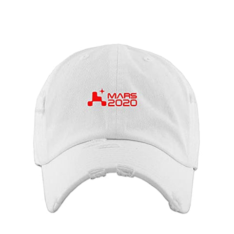 Mars 2020 Rover Vintage Baseball Cap Embroidered Cotton Adjustable Distressed Dad Hat