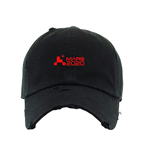 Mars 2020 Rover Vintage Baseball Cap Embroidered Cotton Adjustable Distressed Dad Hat