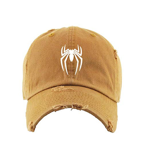 Spider Dad Vintage Baseball Cap Embroidered Cotton Adjustable Distressed Dad Hat